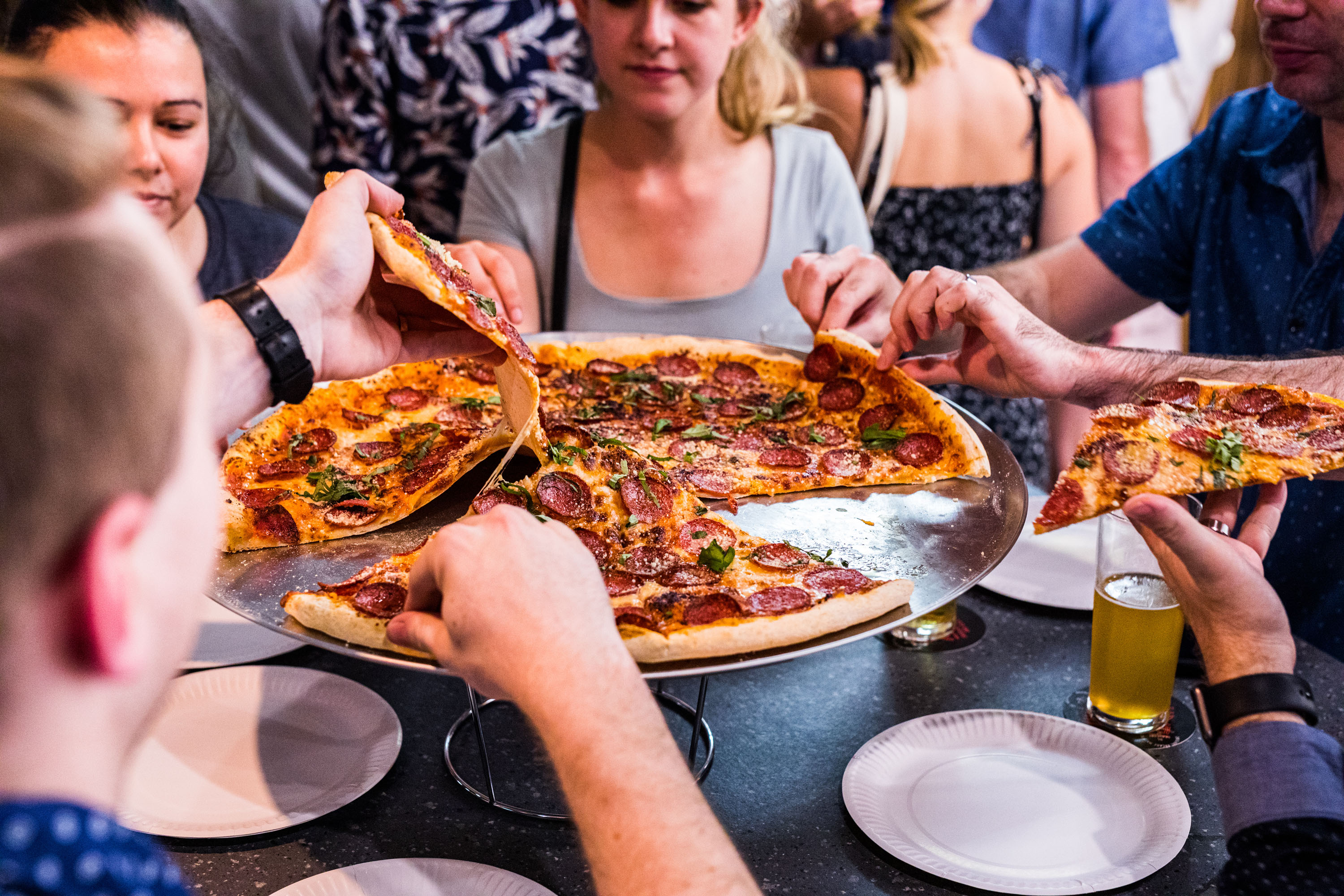 Pizza by the Slice, ’90s Arcade Games and Ace Cocktails Palace Arcade